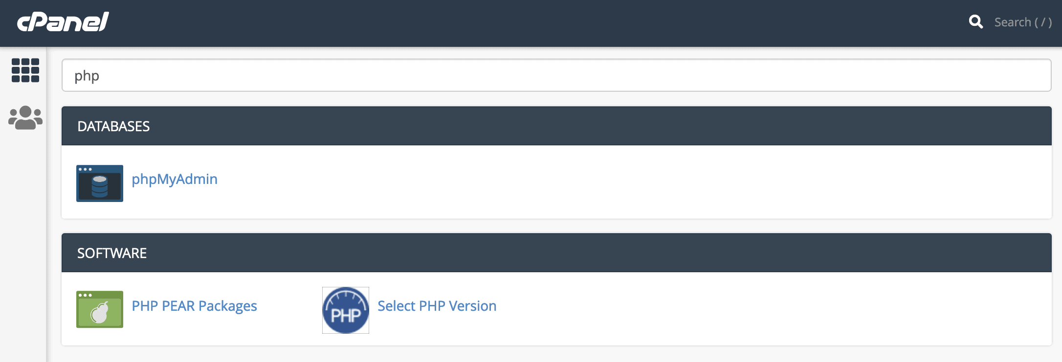Select PHP Version in cPanel